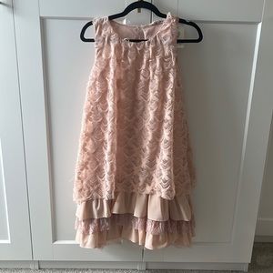 NWT Girls M.L. Kids Pink Tiered Dress, 12